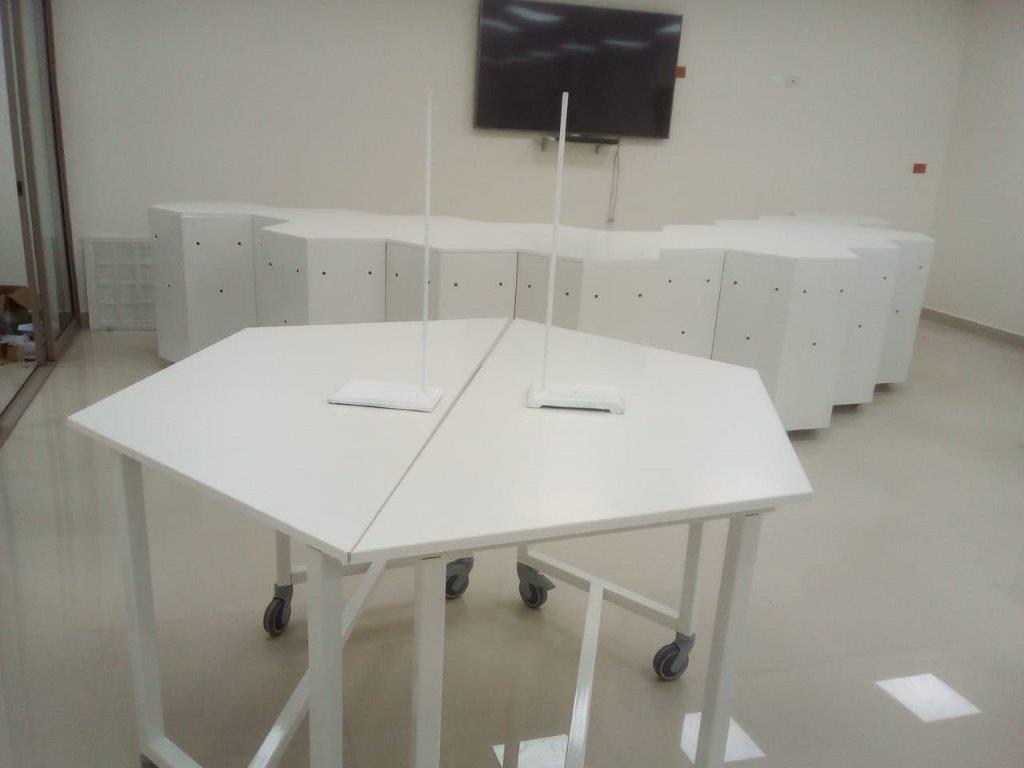 Vitrina de exposición para muestras